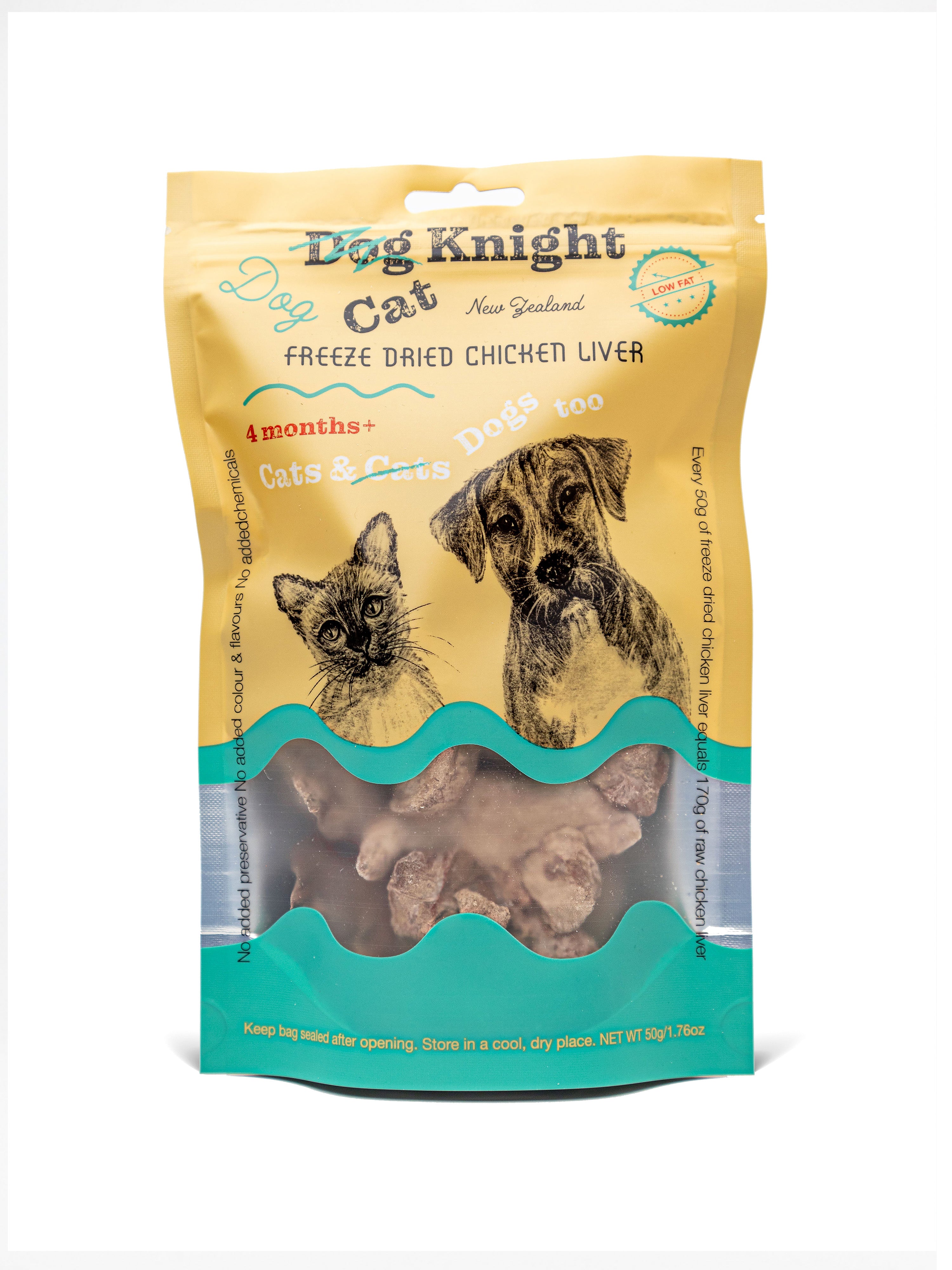 Freeze Dried Chicken Liver 50g Dog Knight